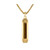 Marine Star Gold-Tone Stainless Steel Dog Tag Pendant Necklace 24"-26"