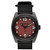 Men's Clutch 42 Black Nylon Strap Watch, Hot Sauce Dial