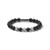 Classic Black Onyx & Stainless Steel Bead Bracelet - Large Classic Black Onyx & Stainless Steel Bead Bracelet - Large