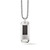 Precisionist Stainless Steel & Black Overlay Dog Tag Necklace Precisionist Stainless Steel & Black Overlay Dog Tag Necklace
