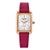 Ladies Dress Classic Eco-Drive Pink Leather Strap Rectangle Watch MOP Dial Ladies Dress Classic Eco-Drive Pink Leather Strap Rectangle Watch MOP Dial