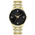 Ladies Montserrat Gold-Tone Stainless Steel Watch Black Dial
