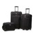 3pc Fieldbrook XLT Nested Luggage Set Black 3pc Fieldbrook XLT Nested Luggage Set Black