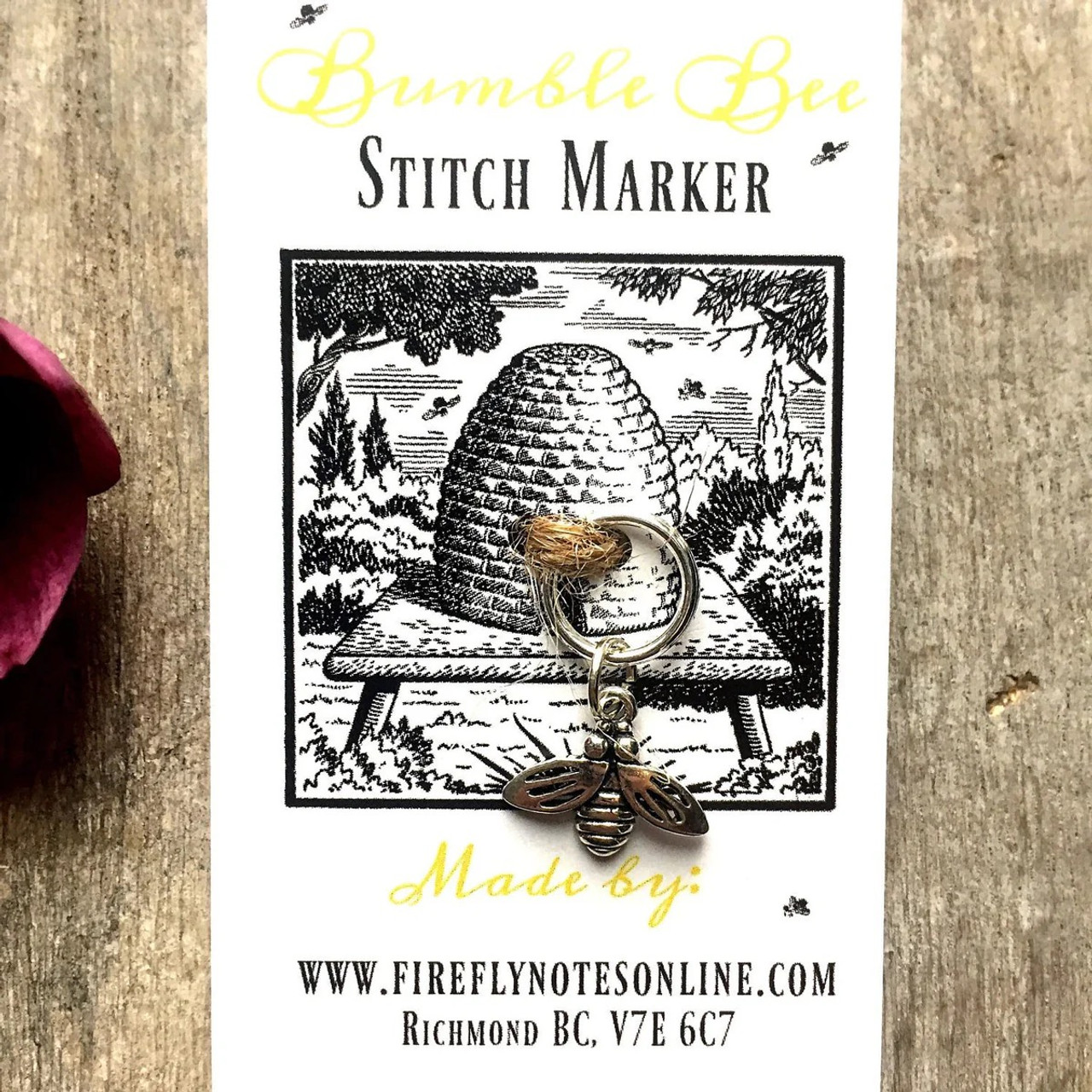 Single Stitch Marker - Bumblebee