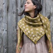 Pressed Flowers Shawl