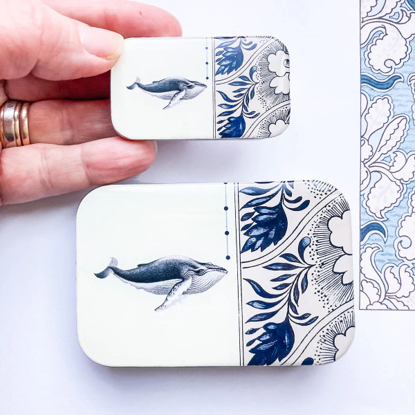Stitch Marker Tin - Whale SMALL Stitch Marker Tin - Whale SMALL