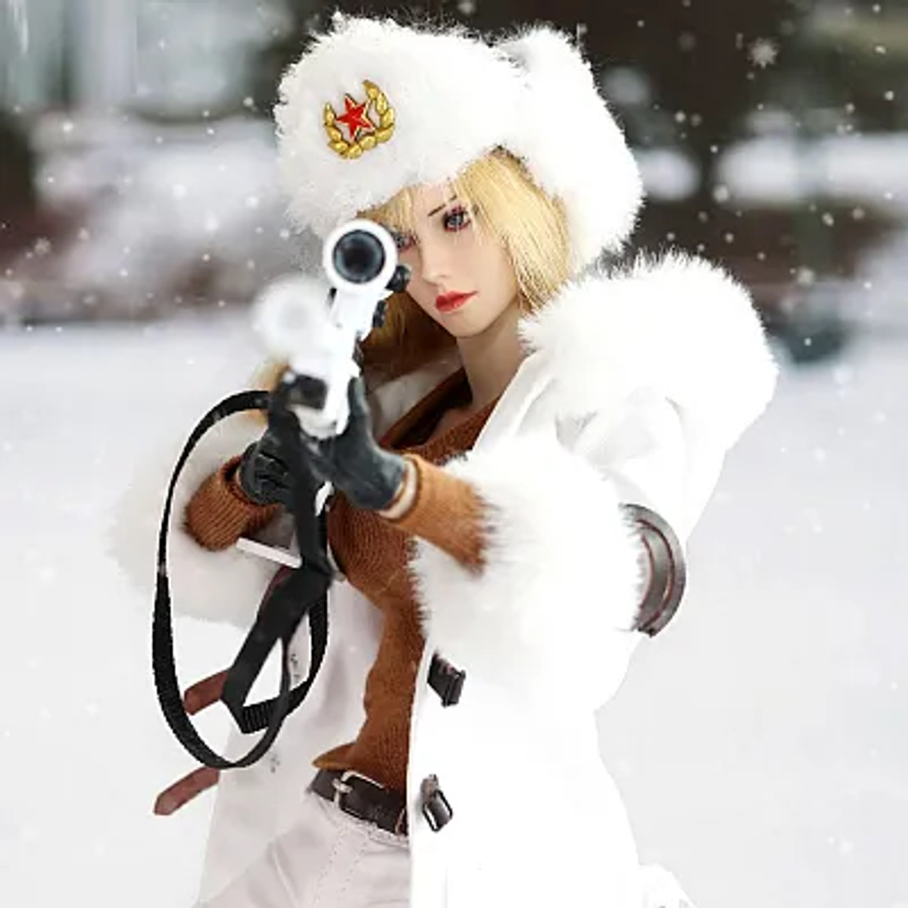 BBK Female Skier Snow Sniper 1/6 Scale Action Figure BBK018