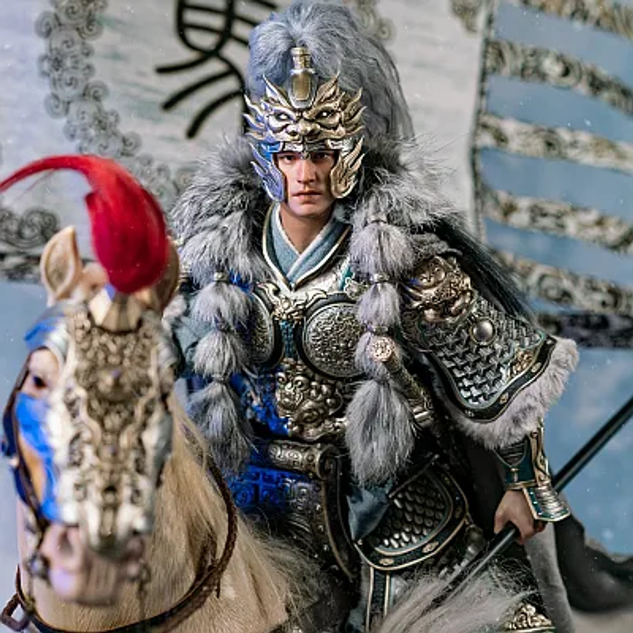 FYJ Studio Three Kingdoms - Shu Han Five Tiger Generals - Jin Ma Chao  (Mengqi) Deluxe Version 1/6 Scale Action Figure FYJ001B