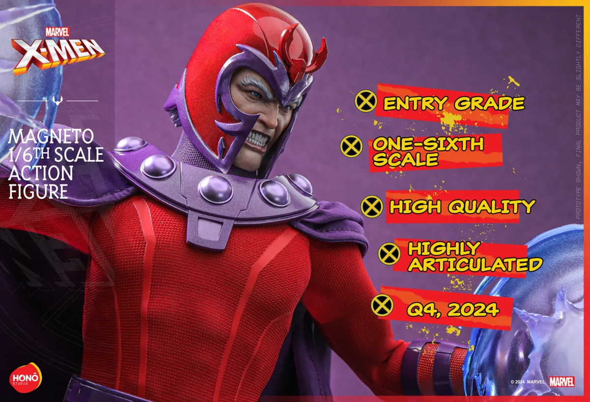 Hot Toys Hono Studio – Action Figure Magneto 1/6 Da Marvel Comics X-Men – Scala 30,5 Cm – Collezionabile