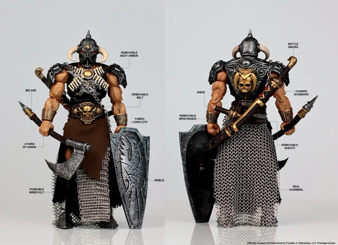 Death Dealer 1/12 Scale Action Figure - Frank Frazetta Inspired Collectible