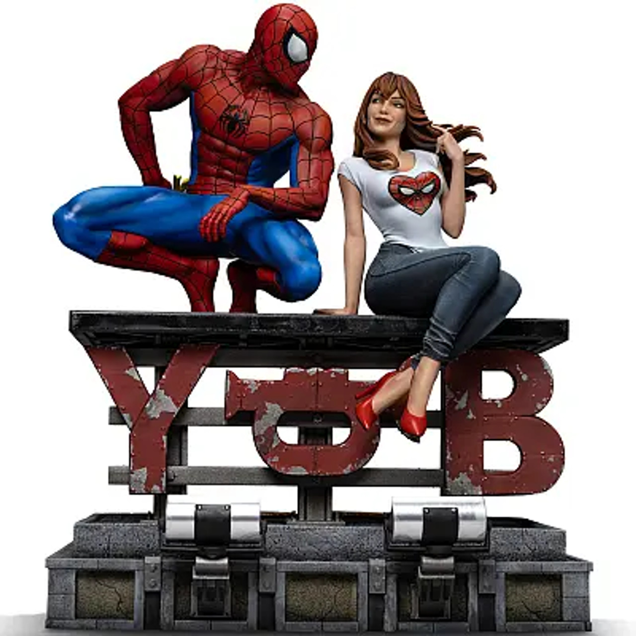 Iron Studios Spider-Man and MJ Diorama