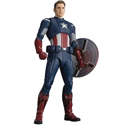 BANDAI TAMASHII NATIONS S.H.FIGUARTS "AVENGERS: ENDGAME" CAPTAIN AMERICA - CAP VS. CAP VERSION ACTION FIGURE www.HobbyGalaxy.com