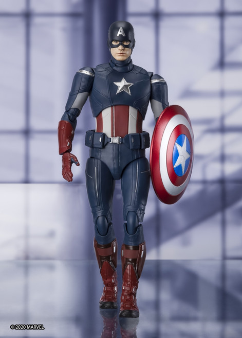 BANDAI TAMASHII NATIONS S.H.FIGUARTS "AVENGERS: ENDGAME" CAPTAIN AMERICA - CAP VS. CAP VERSION ACTION FIGURE www.HobbyGalaxy.com