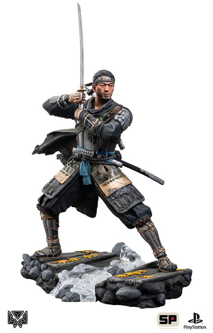 Level52 Studios Ghost Of Tsushima - Jin Sakai 9.75" Polystone Statue www.HobbyGalaxy.com
