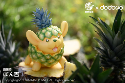 ANIMAL PLANET X DODOWO VEGETABLE FAIRIES FIGURE COLLECTION - PINEAPPLE POODLE RESIN FIGURE
