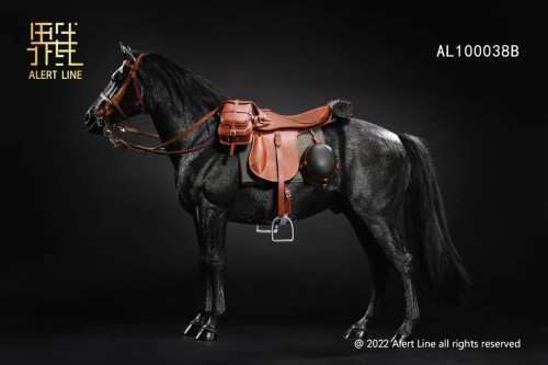 Alert Line WWII German Battle Steed (Black) 1/6 Scale Mode AL100038B www.HobbyGalaxy.com
