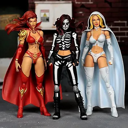 Executive Replicas & Loosecollector Wicked Three (La Muerta, Chaotica and Lady Satanus) 1/12 Scale Action Figure Set www.HobbyGalaxy.com