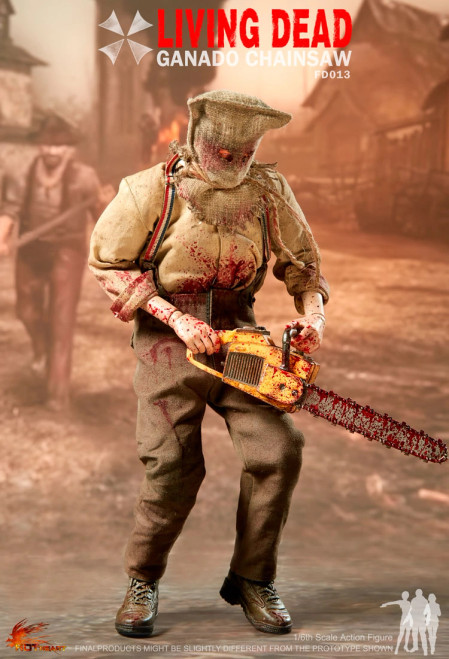 Hot Heart Living Dead - Ganado Chainsaw 1/6 Scale Action Figure FD013 www.HobbyGalaxy.com