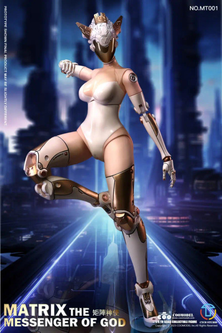 COOModel x CTCOSTUDIO Matrix - The Messenger of God (Prototype Battle Angel) 1/6 Scale Action Figure MT001 www.HobbyGalaxy.com COOModel x CTCOSTUDIO Matrix - The Messenger of God (Prototype Battle Angel) 1/6 Scale Action Figure MT001 www.HobbyGalaxy.com