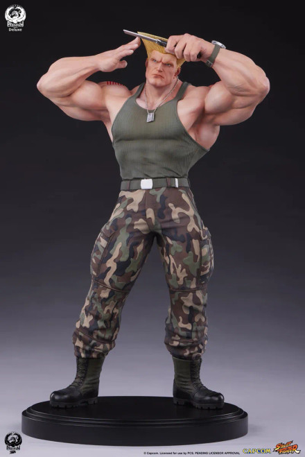 Premium Collectibles Studio Street Fighter 6 - Guile 1/4 Scale Statue Deluxe Edition www.HobbyGalaxy.com Premium Collectibles Studio Street Fighter 6 - Guile 1/4 Scale Statue Deluxe Edition www.HobbyGalaxy.com