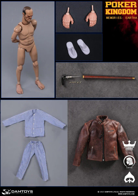 DAMTOYS Poker Kingdom Memories – Eartha - Patient Spade J 1/6 Scale Action Figure GK004MX-C www.HobbyGalaxy.com DAMTOYS Poker Kingdom Memories – Eartha - Patient Spade J 1/6 Scale Action Figure GK004MX-C www.HobbyGalaxy.com