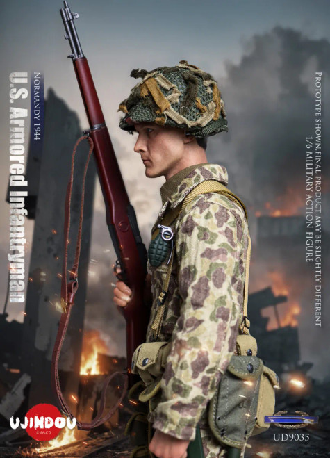 UJINDOU WWII U.S. Armored Infantryman Normandy 1944 1/6 Scale Action Figure UD9035 www.HobbyGalaxy.com UJINDOU WWII U.S. Armored Infantryman Normandy 1944 1/6 Scale Action Figure UD9035 www.HobbyGalaxy.com