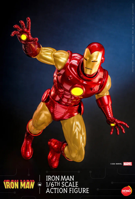 Hono Studio Marvel Comics Classic Iron Man 1/6 Scale Action Figure www.HobbyGalaxy.com Hono Studio Marvel Comics Classic Iron Man 1/6 Scale Action Figure www.HobbyGalaxy.com