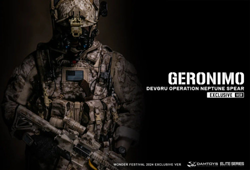 DAMTOYS DEVGRU Operation Neptune Spear "GERONIMO" Wonder Festival 2024 Exclusive Ver 1/6 Scale Action Figure 78106 www.HobbyGalaxy.com DAMTOYS DEVGRU Operation Neptune Spear "GERONIMO" Wonder Festival 2024 Exclusive Ver 1/6 Scale Action Figure 78106 www.HobbyGalaxy.com