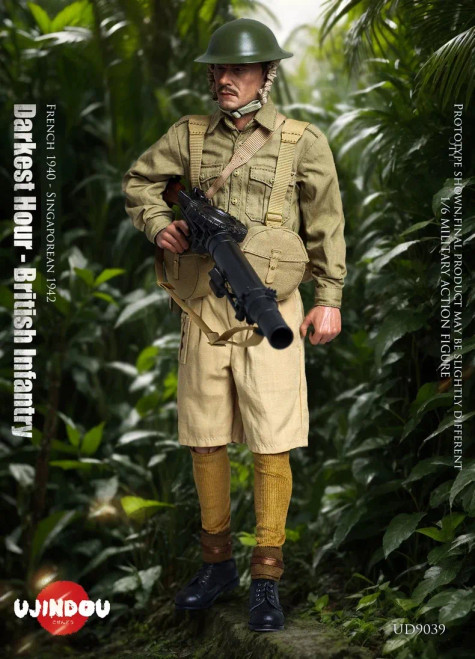 UJINDOU WWII British Infantry (France 1940 - Singapore 1942) 1/6 Scale Action Figure UD9039 www.HobbyGalaxy.com UJINDOU WWII British Infantry (France 1940 - Singapore 1942) 1/6 Scale Action Figure UD9039 www.HobbyGalaxy.com