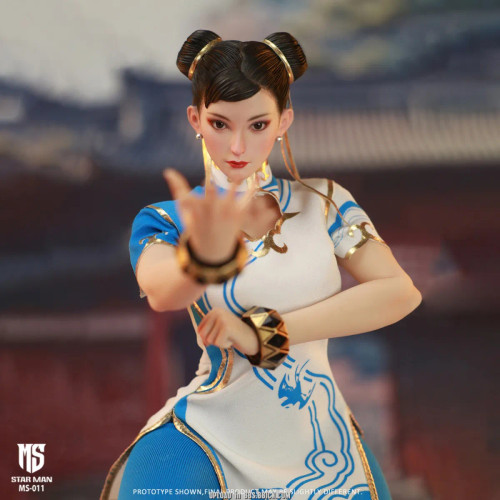 Star Man Female Fighter Chun-Li Red, Pink, Purple MS-015