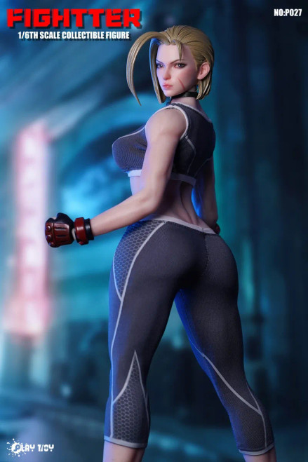 Play Toy Fighting Female Warrior - Blue P020-B