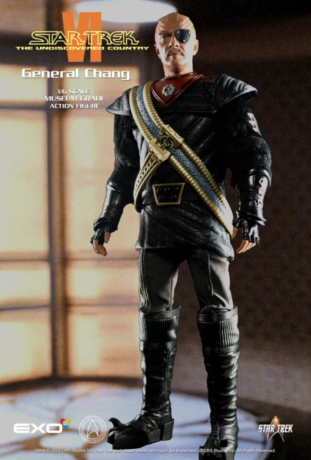 EXO-6 "Star Trek VI: The Undiscovered Country" Klingon General Chang 1/6 Scale Action Figure www.HobbyGalaxy.com EXO-6 "Star Trek VI: The Undiscovered Country" Klingon General Chang 1/6 Scale Action Figure www.HobbyGalaxy.com