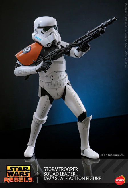 Hono Studio "Star Wars: Rebels" Stormtrooper Squad Leader 1/6 Scale Action Figure www.HobbyGalaxy.com