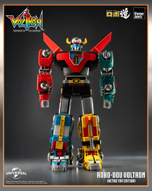 Threezero "Voltron: Defender of the Universe" ROBO-DOU Voltron (Retro Toy Edition) Action Figure www.HobbyGalaxy.com Threezero "Voltron: Defender of the Universe" ROBO-DOU Voltron (Retro Toy Edition) Action Figure www.HobbyGalaxy.com