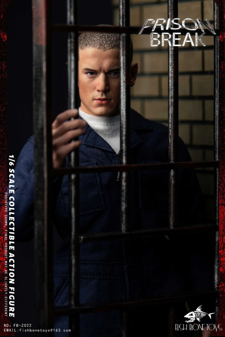 Fish Bone Jailbreak - Michael & TBag 1/6 Scale Action Figure Combo Set with Prison Cell Diorama FB-Z024 www.HobbyGalaxy.com