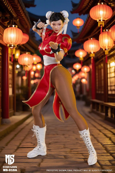 Star Man Female Fighter Chun-Li 1/6 Scale Action Figure Red, Pink or Purple Version MS-015 www.HobbyGalaxy.com
