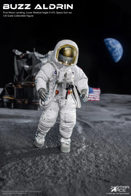 Star Ace Toys Apollo 11 Colonel Edwin "Buzz" Aldrin 1/6 Scale Action Figure www.HobbyGalaxy.com