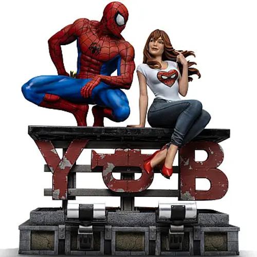 Iron Studios Marvel Comics - Spider-Man and MJ 1/6 Scale Diorama www.HobbyGalaxy.com