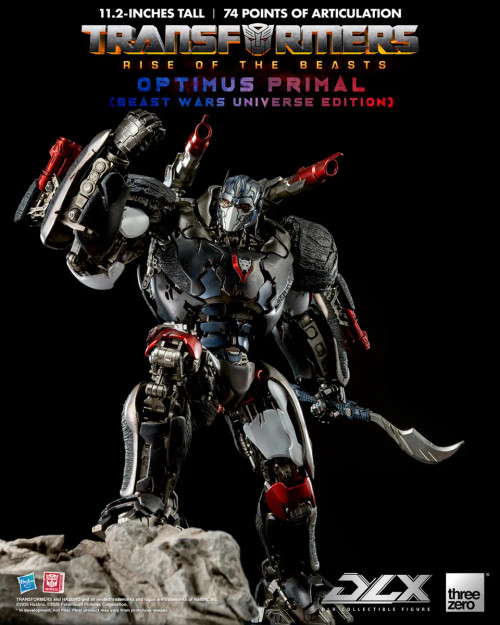 Threezero "Transformers: Rise of the Beasts" DLX Optimus Primal (Beast Wars Universe Edition) Action Figure www.HobbyGalaxy.com