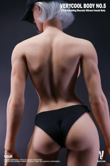 VeryCool Body No.5 – 1/6 Scale Silicone Female Body with Bodybuilding Muscular Physique VCD-05B www.HobbyGalaxy.com