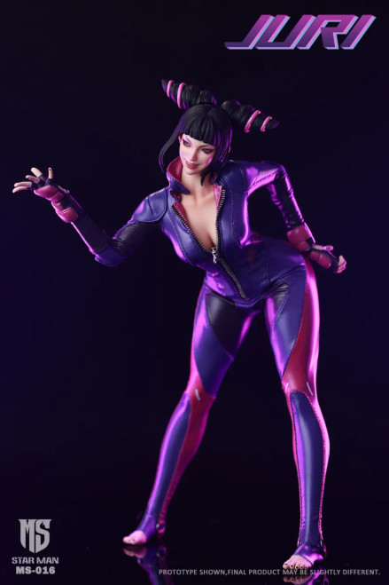 Star Man Female Fighter Chun-Li Red, Pink, Purple MS-015