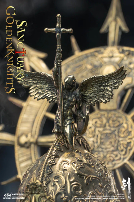 COOModel Swords of Chaos - Golden Temple Guardian (Brass Edition) 1/6 Scale Action Figure No.SW002 www.HobbyGalaxy.com