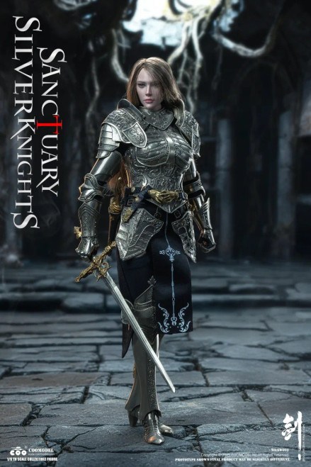 COOModel Swords of Chaos - Silver Temple Guardian (Nickel Silver Edition) 1/6 Scale Action Figure No.SW003 www.HobbyGalaxy.com