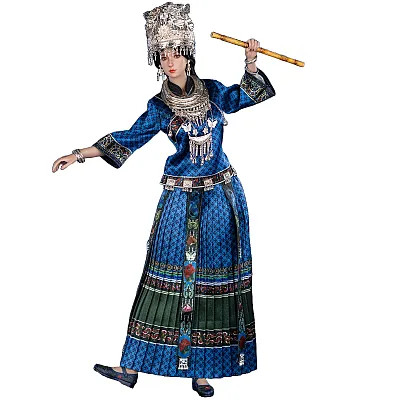 TBLeague The Miao of China’s 56 Ethnic Groups (Blue) 1/6 Scale Action Figure PL2025-235B www.HobbyGalaxy.com