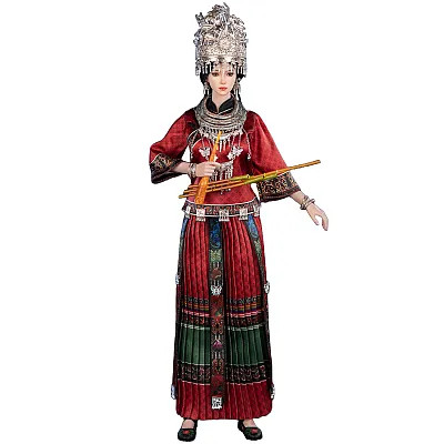 TBLeague The Miao of China’s 56 Ethnic Groups (Red) 1/6 Scale Action Figure PL2025-235A www.HobbyGalaxy.com