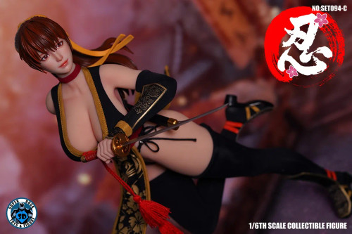 Super Duck Sexy Ninja Kasumi Blue Black Version 1/6 Scale Action Figure NO:SET094-C www.HobbyGalaxy.com