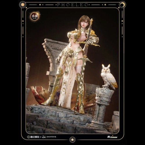 DAMTOYS x Fusion Fantasy "Deity Erosion" Hwit ole-Phoeleo 1/6 Scale Action Figure Rooted Hair Version www.HobbyGalaxy.com