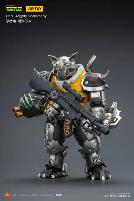 JoyToy TMNT Mighty Rocksteady 5.2" Action Figure www.HobbyGalaxy.com
