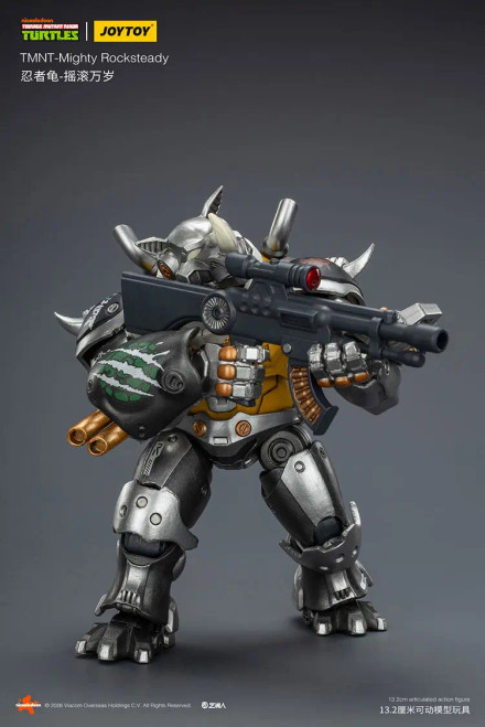 JoyToy TMNT Mighty Rocksteady 5.2" Action Figure www.HobbyGalaxy.com
