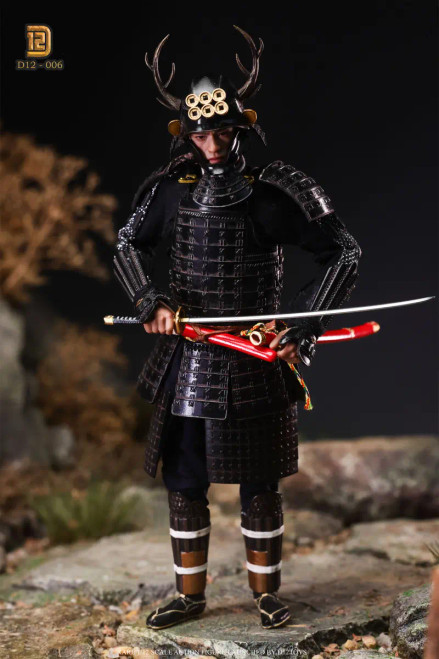 Shop the D12TOYS “Greatest Warrior of Japan” Sanada Yukimura 1/12 Scale Action Figure Black Standard Edition (D12006) at HobbyGalaxy.com  — a premium samurai collectible featuring striking black armor, detailed sculpting, and impressive articulation.